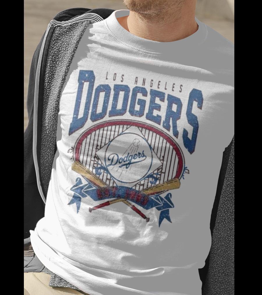 Los Angeles Dodgers Est 1883 Vintage MLB Baseball Dodgers Retro Style T-Shirt