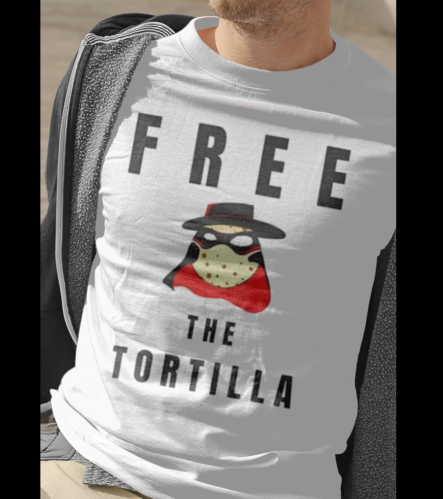 FREE THE TORTILLA MatadorTilla Dark Masked Hero Hat T-Shirt