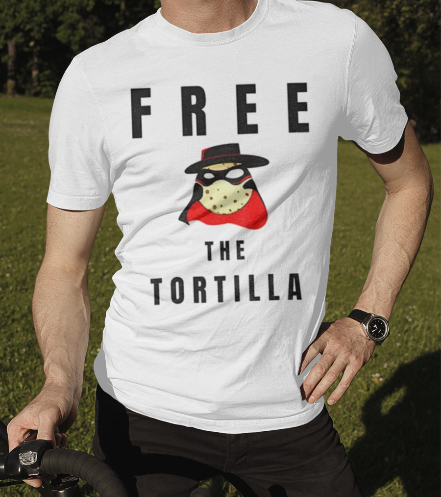 FREE THE TORTILLA MatadorTilla Dark Masked Hero Hat T-Shirt