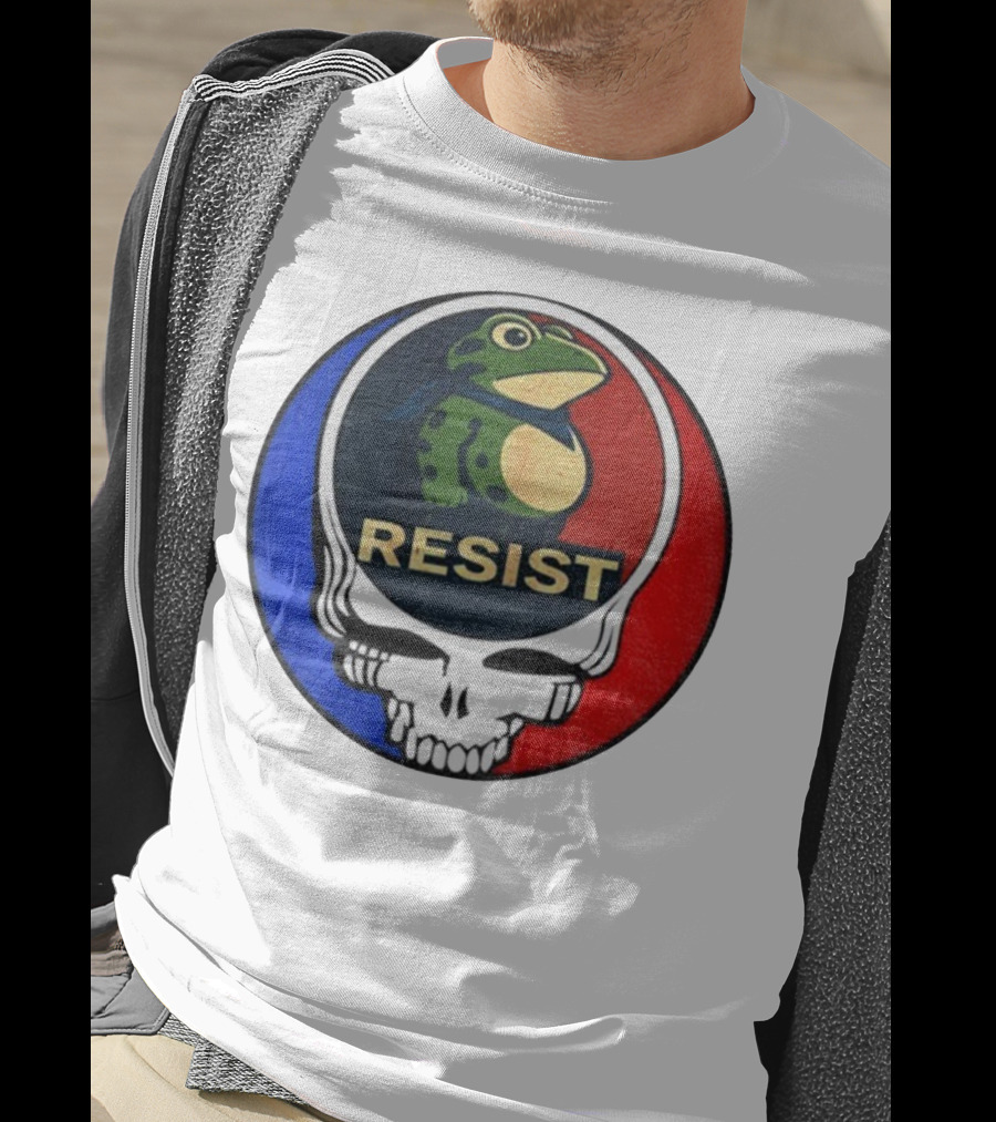 Portland Frog Grateful Dead Resist Steal Your Face Ice Out T-Shirt