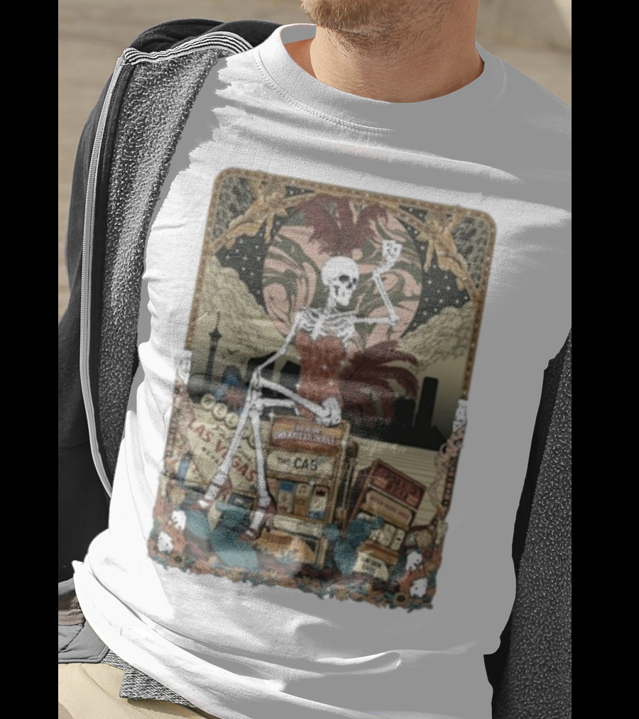 The Cab Welcome To Las Vegas Brooklyn Bowl NY 2025 Skeleton T-Shirt