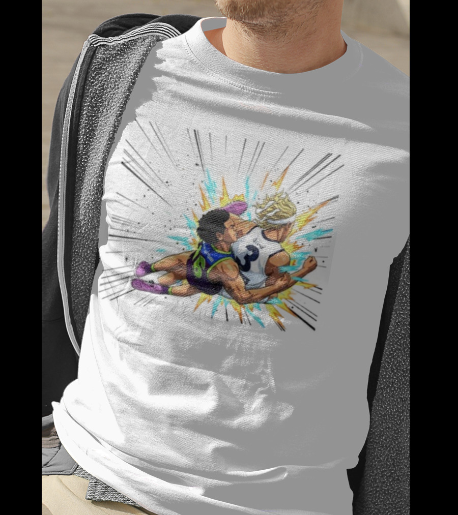 Cam Rayner Versus Smith Epic Headband Clash Moment T-Shirt