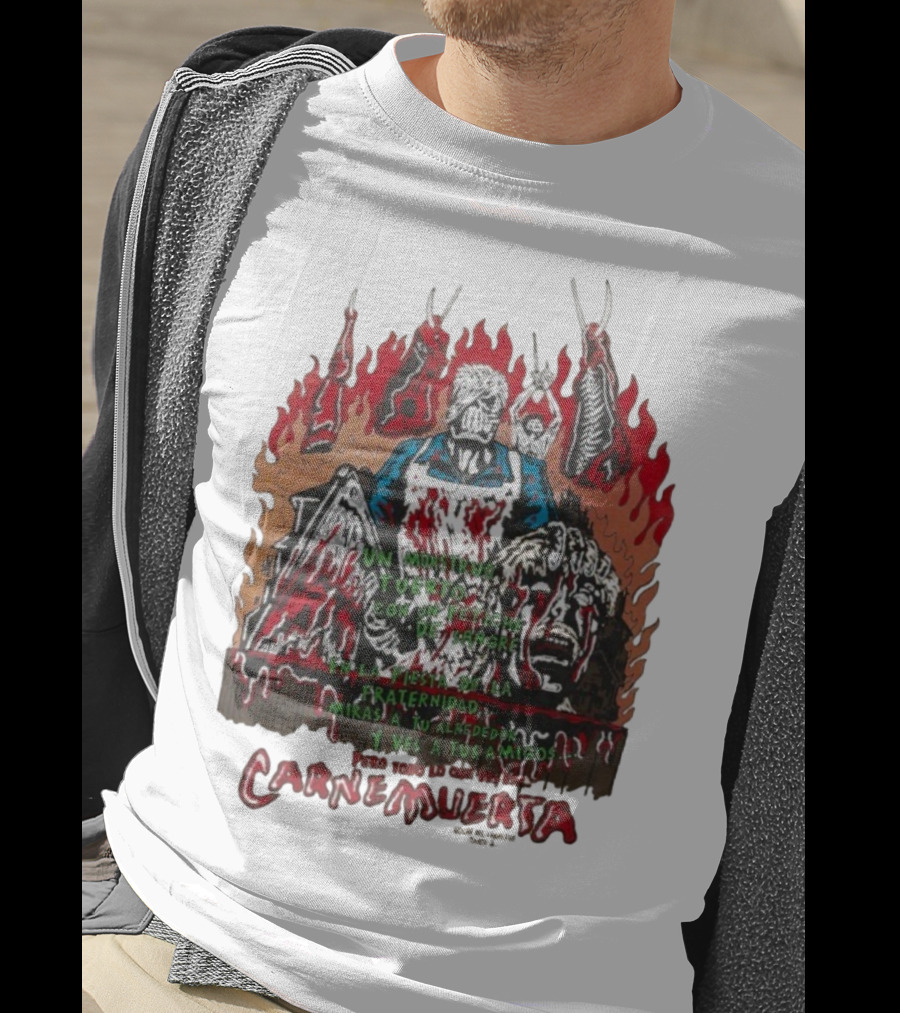 Carne Muerta Halloween Sangre Fraternidad Monstruo T-Shirt