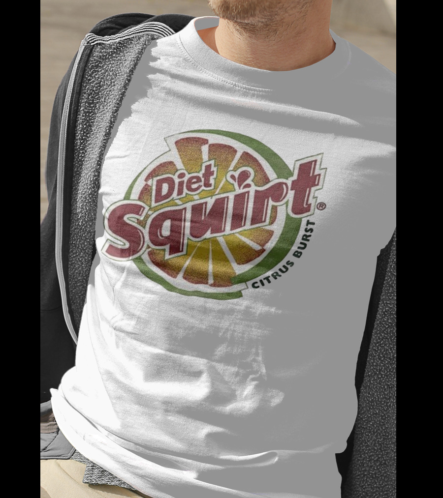 Diet Squirt Citrus Burst Retro Beverage Label T-Shirt