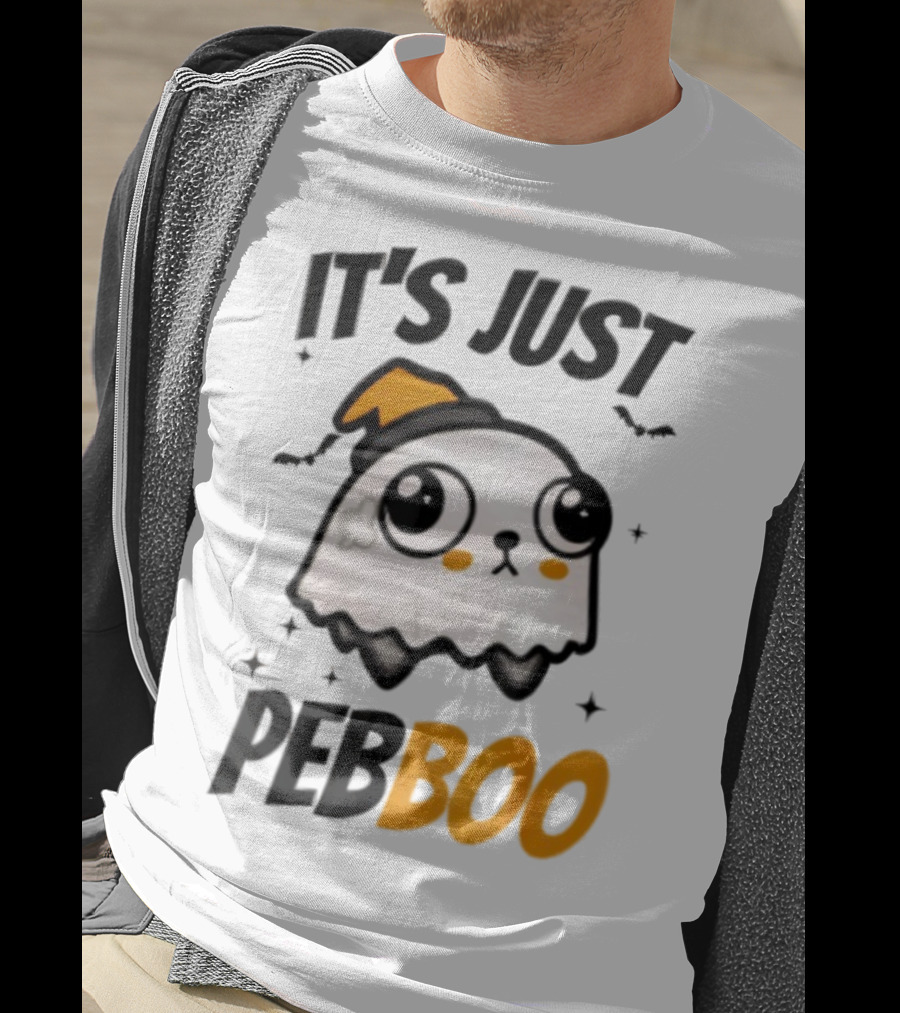 It's Just PebBoo Halloween Ghost Plush Cute Kawaii Spooky T-Shirt