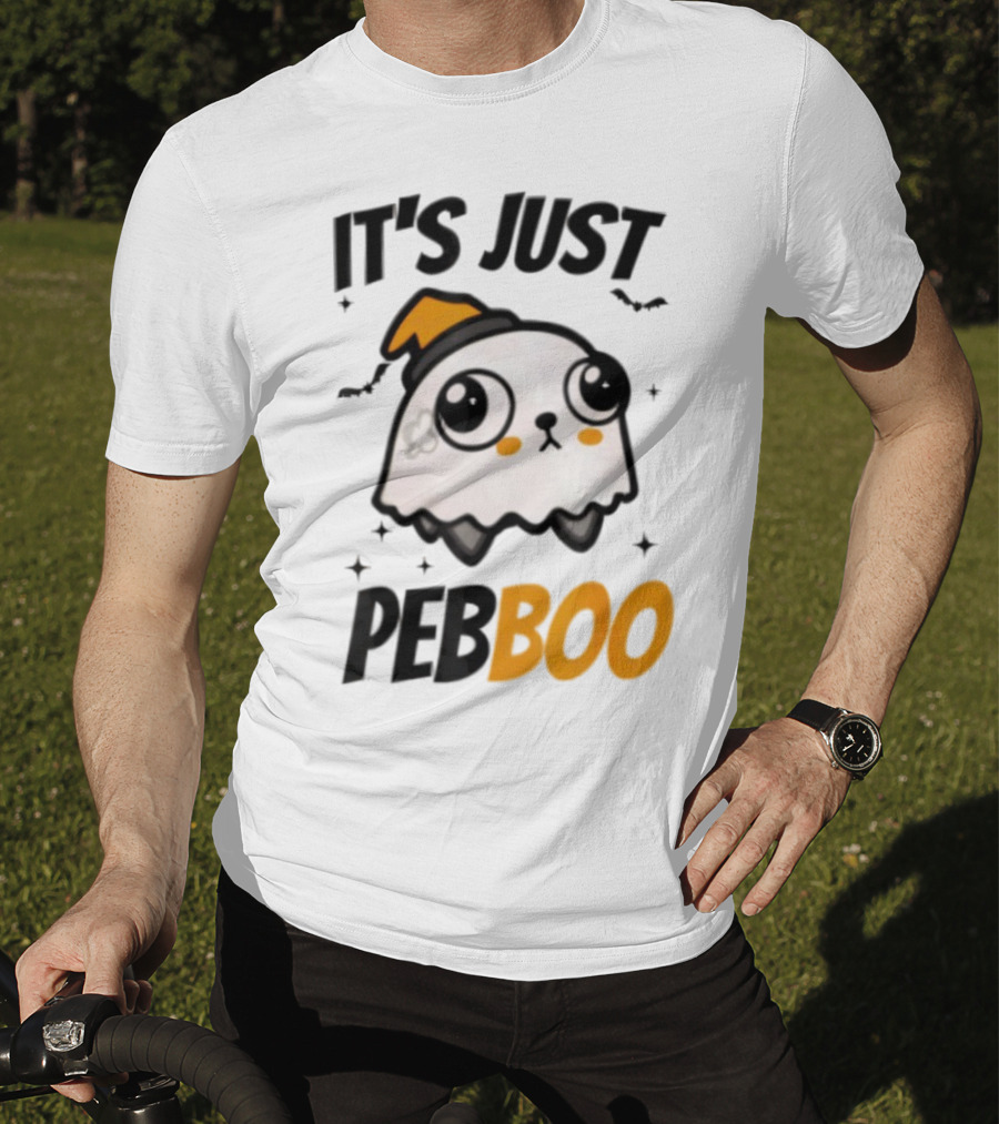 It's Just PebBoo Halloween Ghost Plush Cute Kawaii Spooky T-Shirt