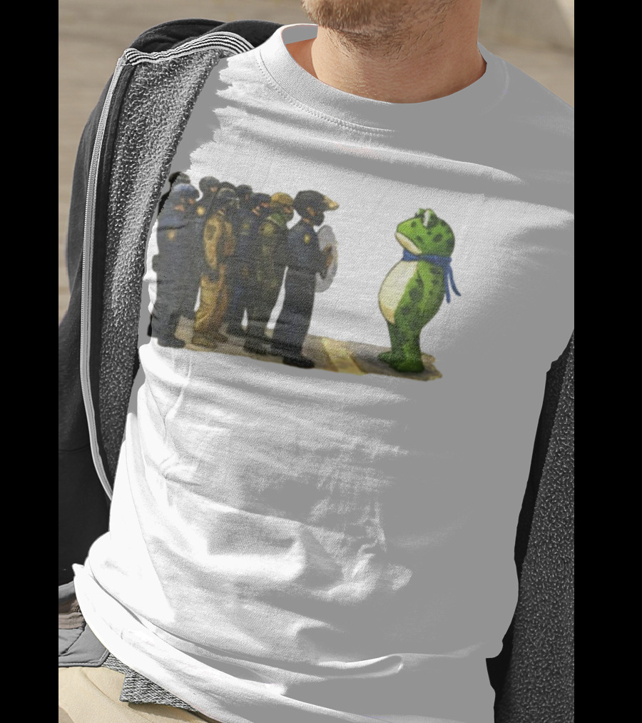 Portland Frog Protest Against ICE Deportation Resistance T-Shirt