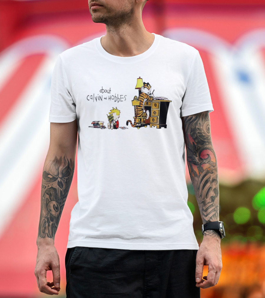 About Calvin And Hobbes Comics Reading And Writing T-Shirt