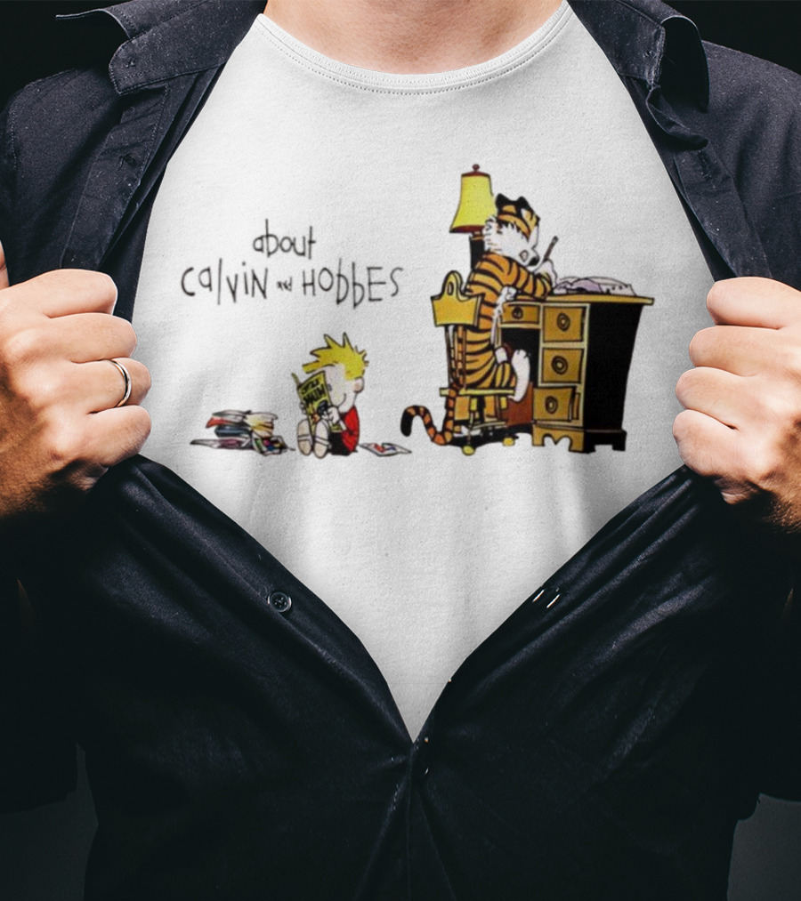 About Calvin And Hobbes Comics Reading And Writing T-Shirt