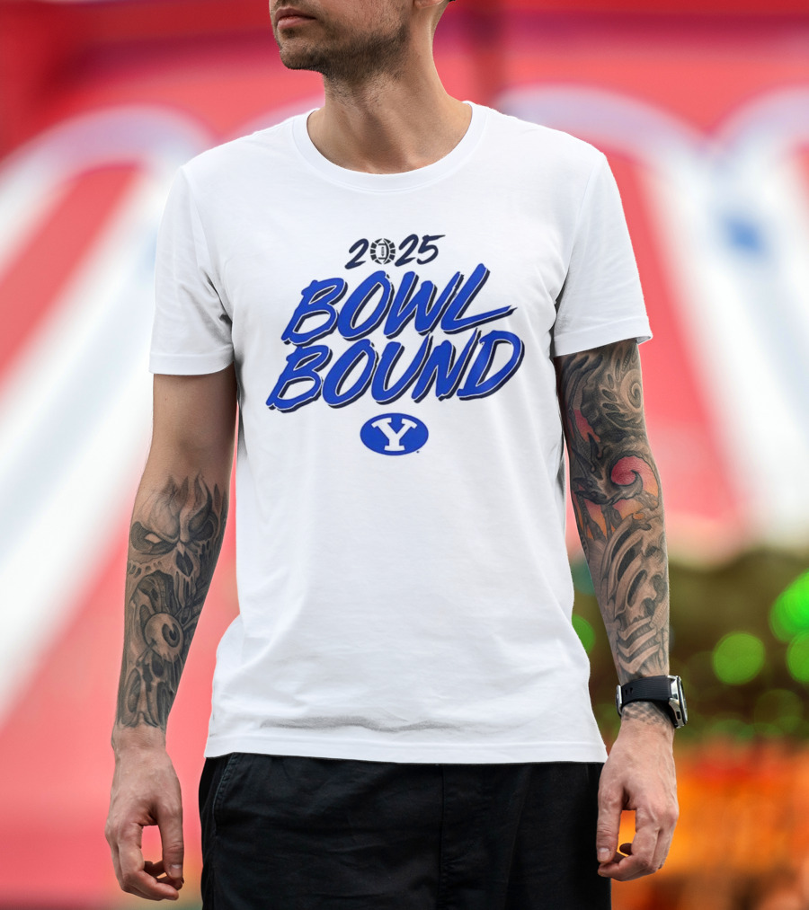 2025 Bowl Bound BYU Cougars Football Y Logo T-Shirt