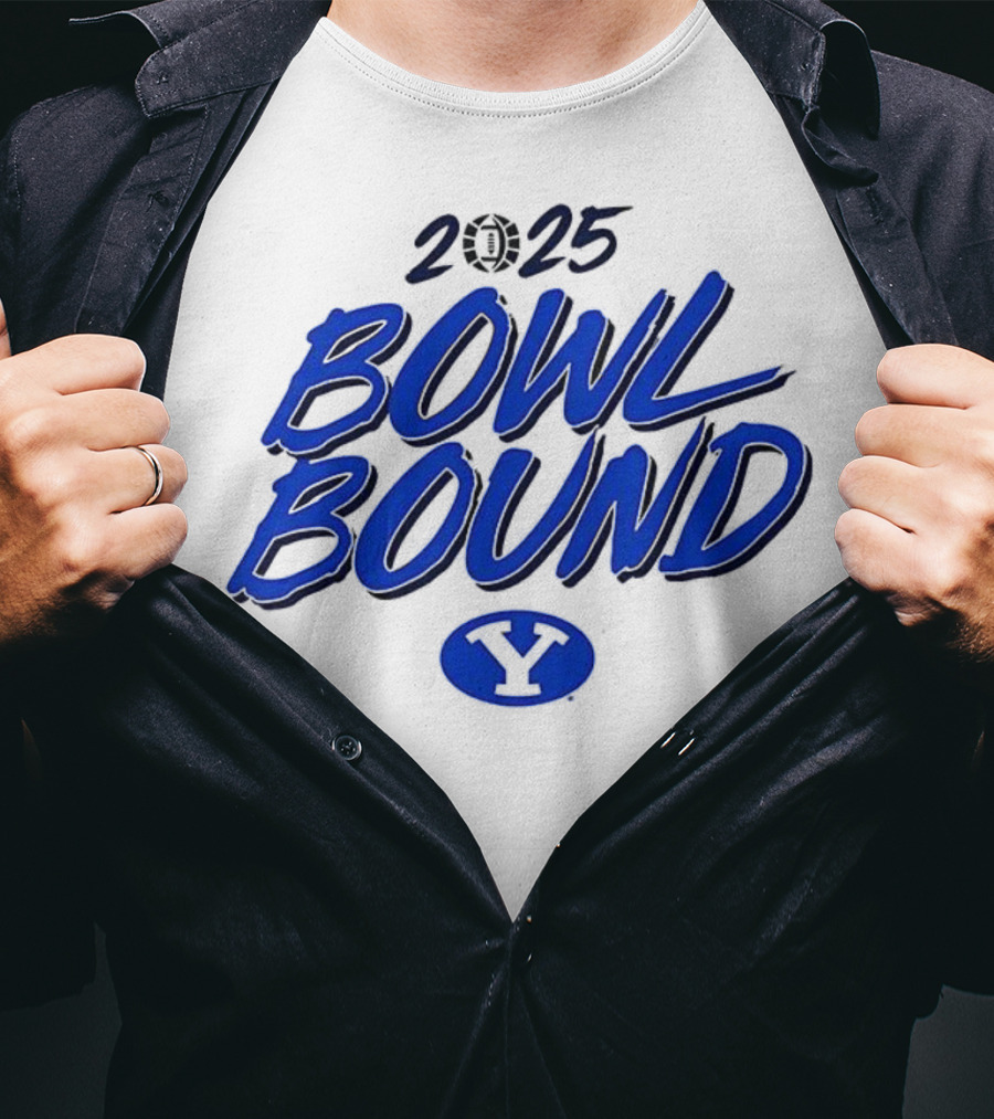 2025 Bowl Bound BYU Cougars Football Y Logo T-Shirt