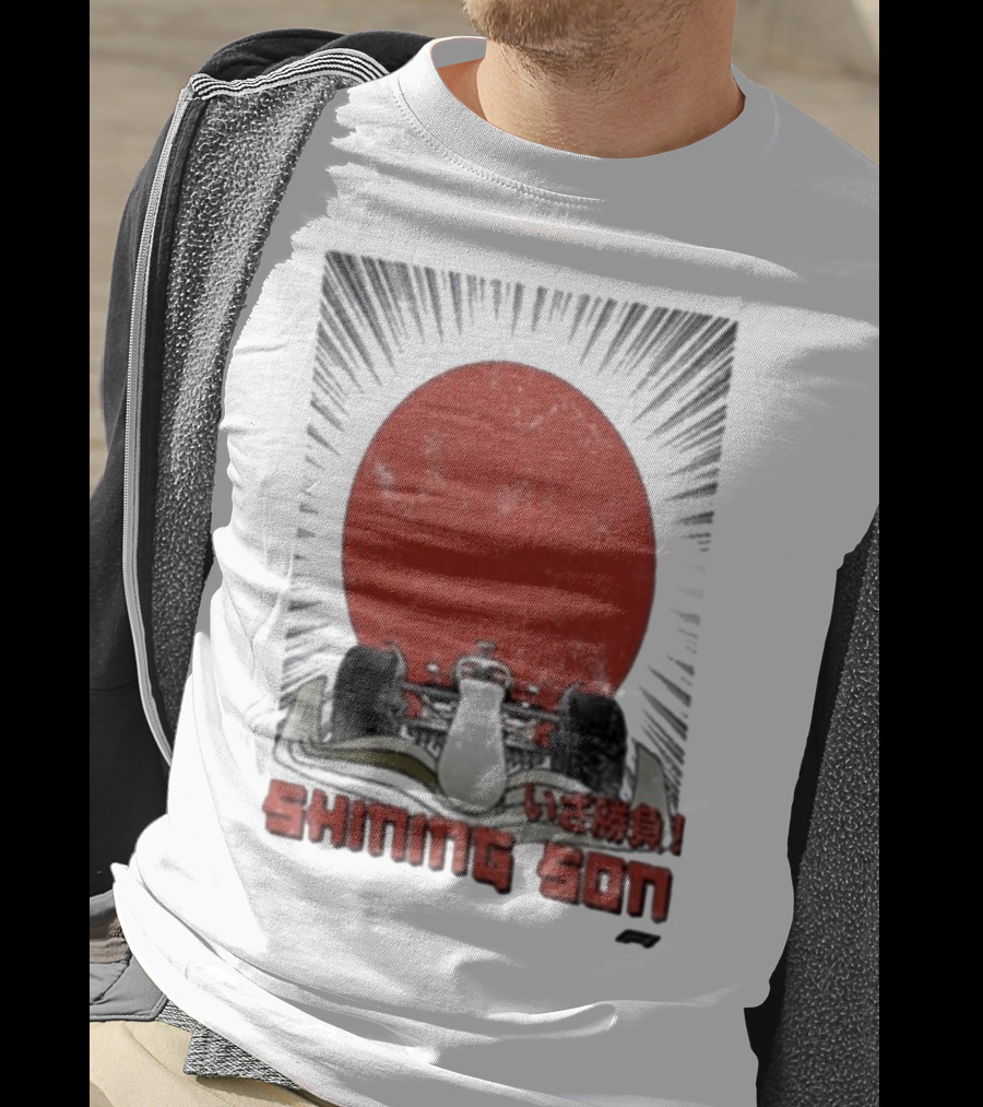 Shining Son Formula 1 Racing Car Japanese Sun T-Shirt