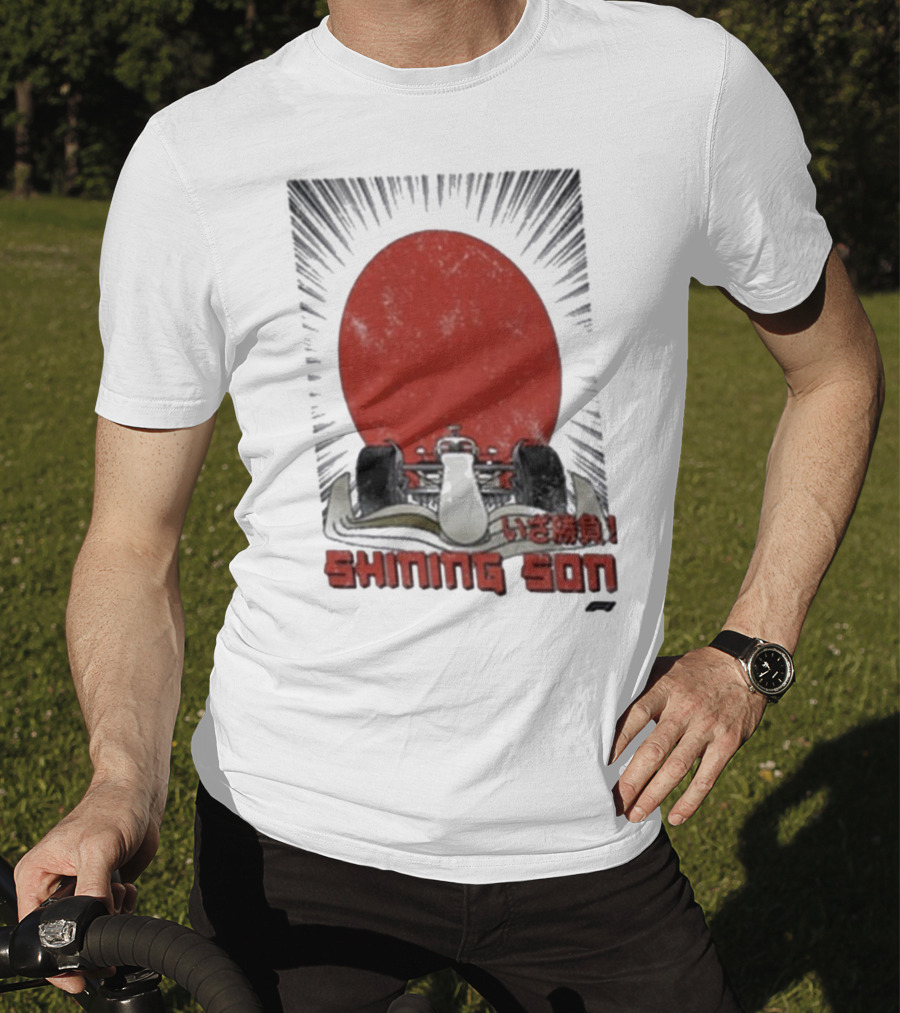Shining Son Formula 1 Racing Car Japanese Sun T-Shirt