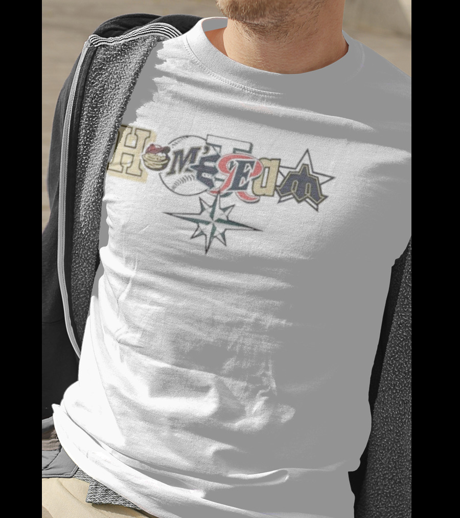 Hometown Featuring Portland Seattle Mariners Compass Elements T-Shirt