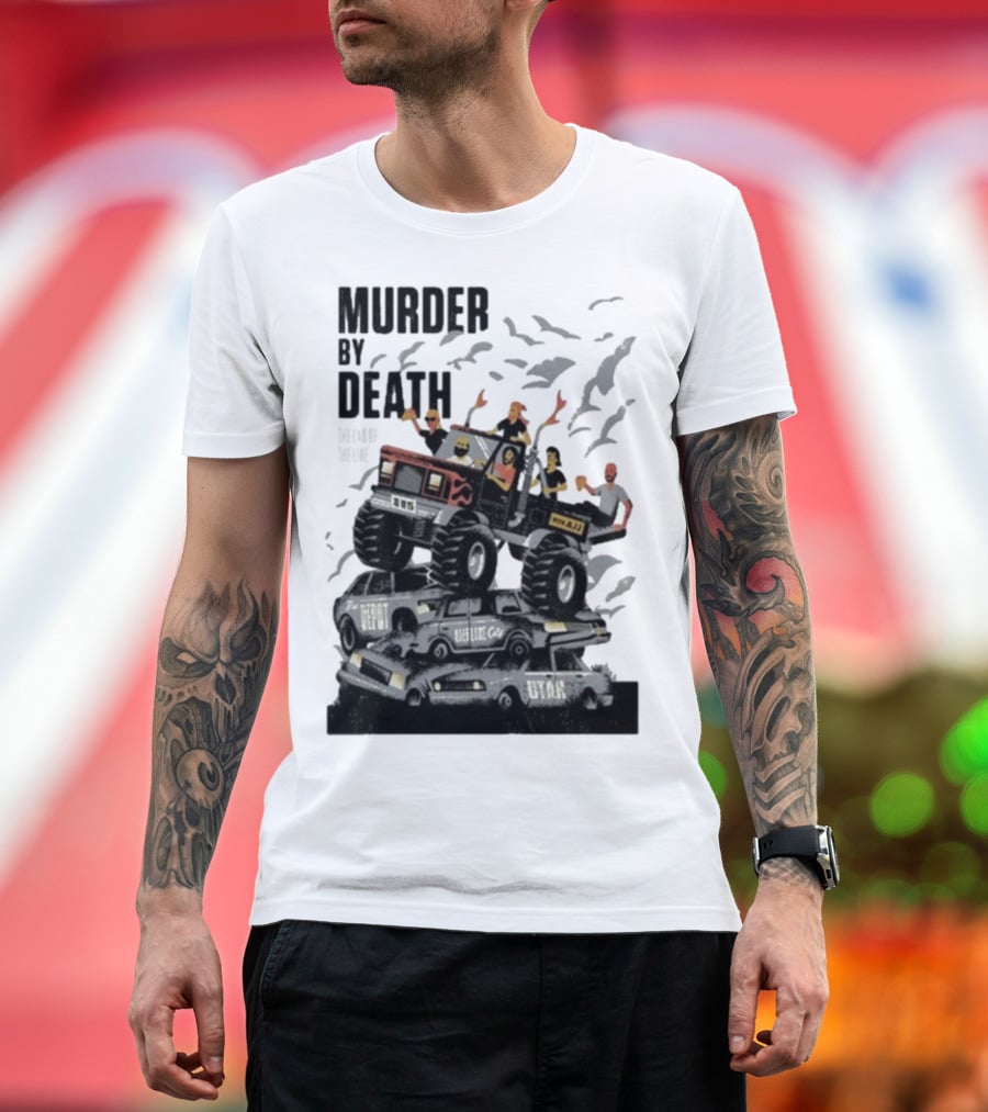 Murder By Death October 19 2025 Salt Lake City Tour Utah Depot Event Monster Truck Illustration T-Shirt