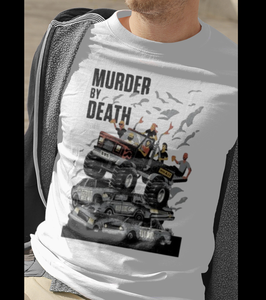 Murder By Death October 19 2025 Salt Lake City Tour Utah Depot Event Monster Truck Illustration T-Shirt