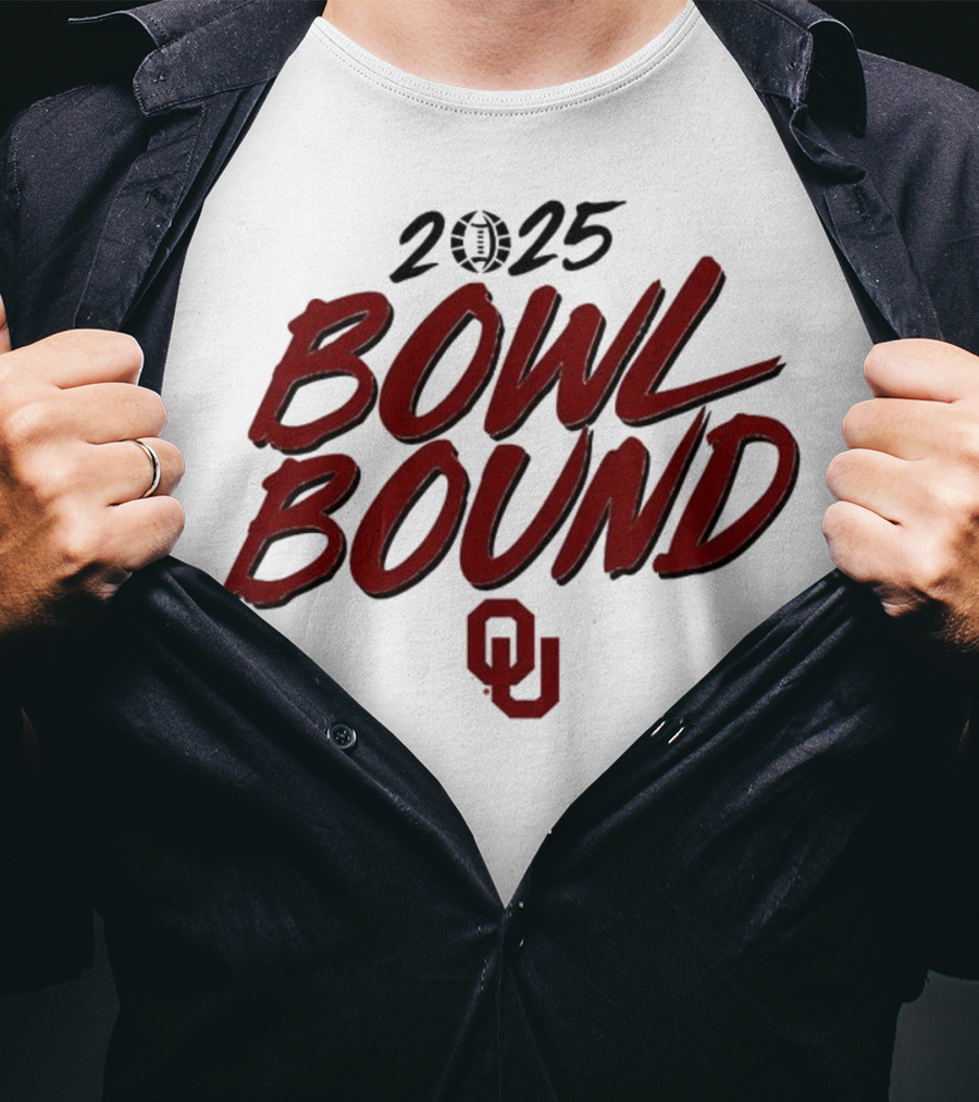 2025 Oklahoma Sooners Bowl Bound OU Logo T-Shirt