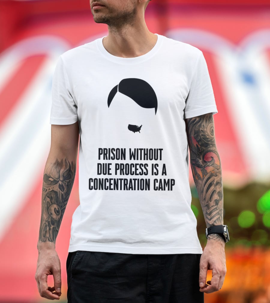 Prison Without Due Process Is A Concentration Camp Face Icon Illustration T-Shirt