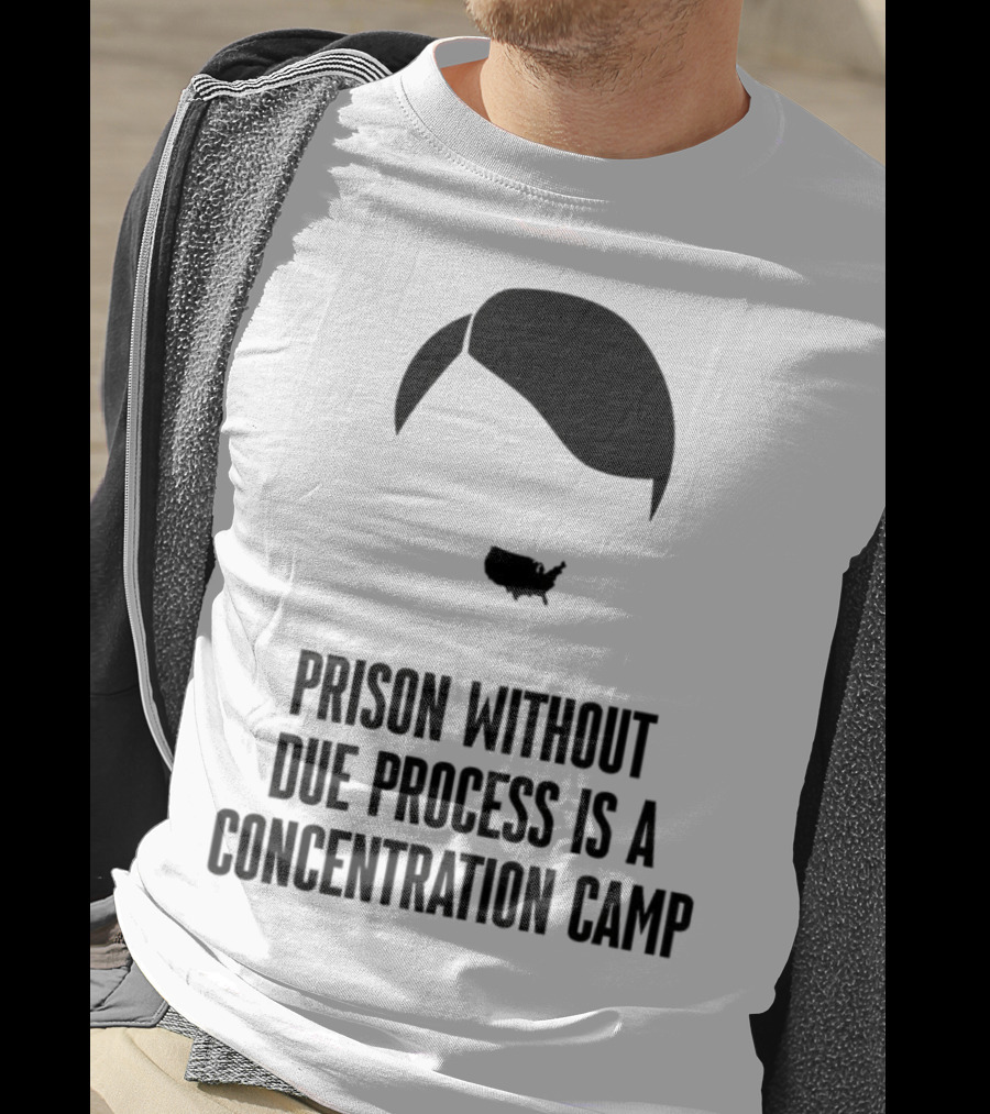Prison Without Due Process Is A Concentration Camp Face Icon Illustration T-Shirt