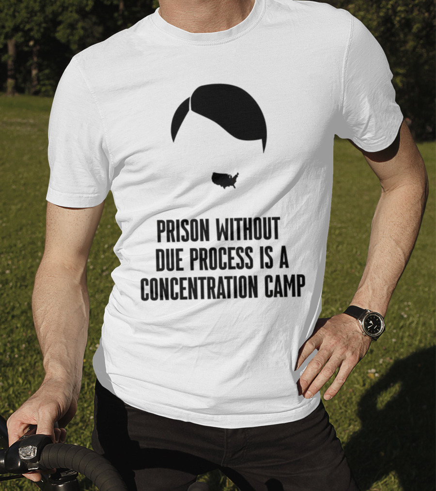 Prison Without Due Process Is A Concentration Camp Face Icon Illustration T-Shirt