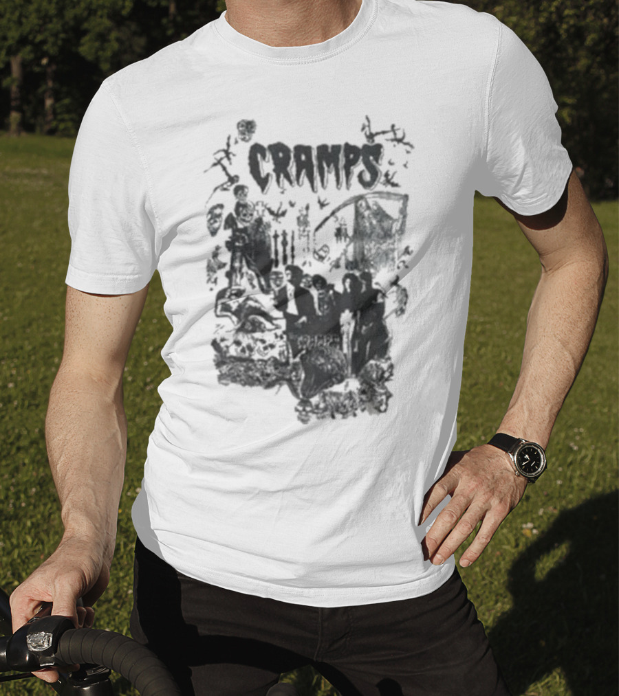 Cramps Punk Rock Psychobilly Tour 1982 Bad Music For Bad People T-Shirt