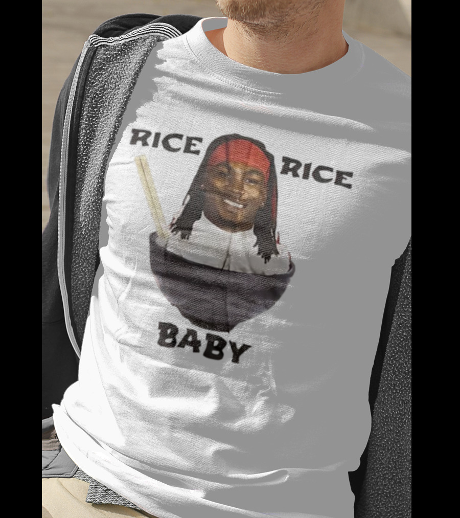 Rashee Rice Rice Baby Bowl Chopsticks Headband T-Shirt