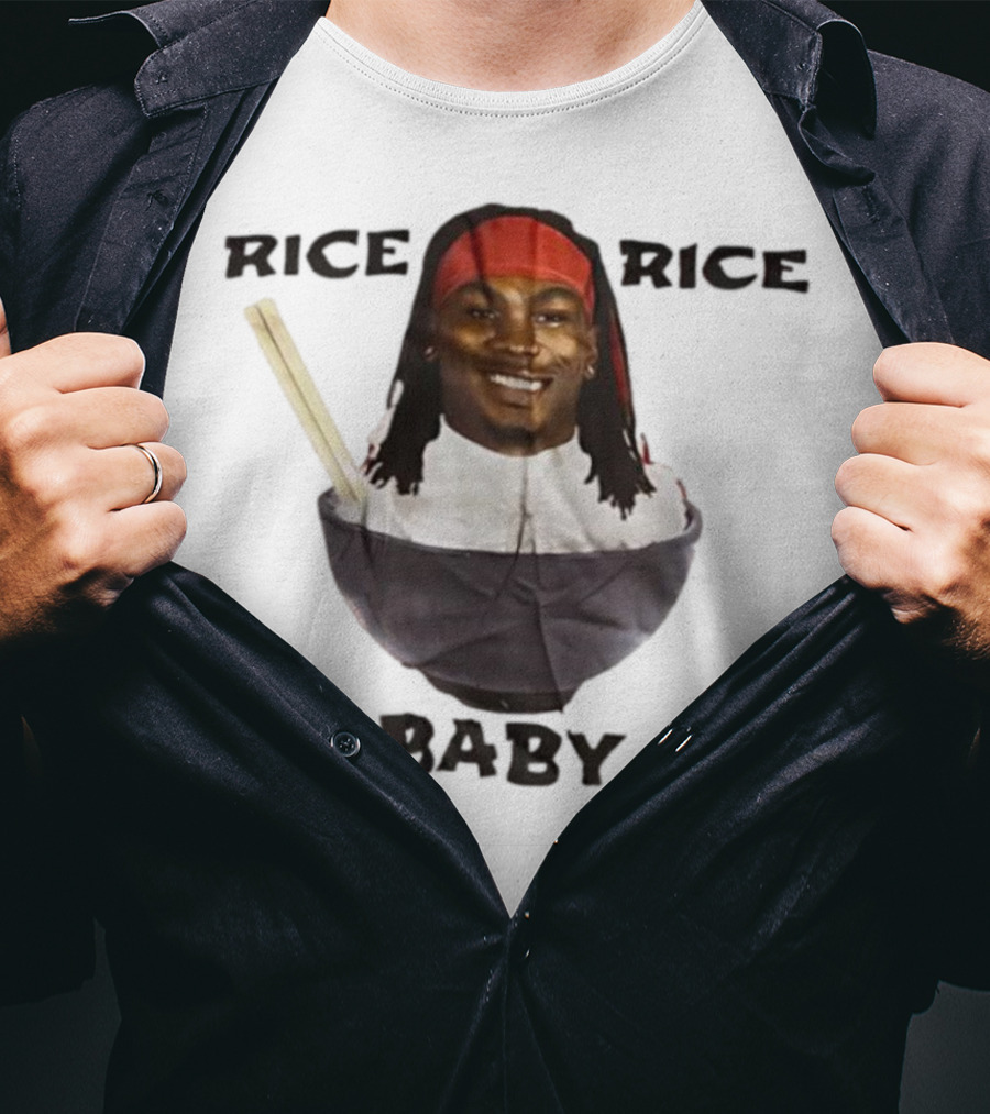 Rashee Rice Rice Baby Bowl Chopsticks Headband T-Shirt