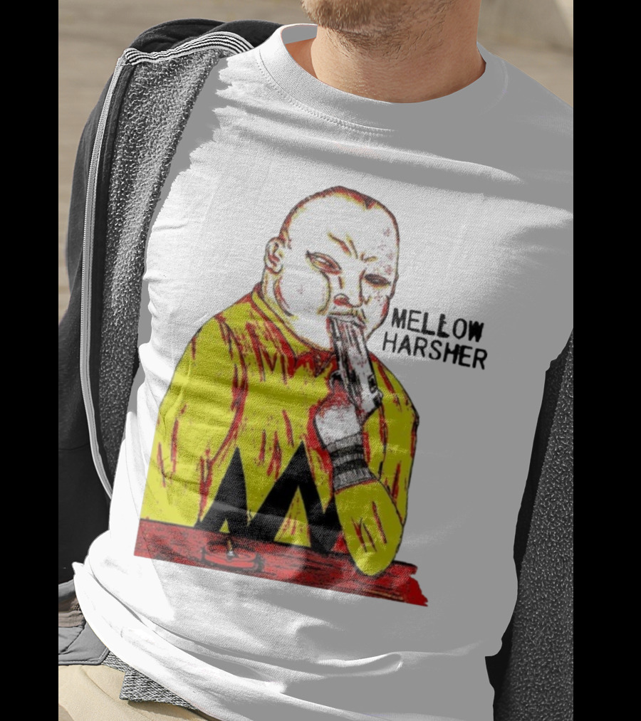 Shattered Dreams Mellow Harsher Yellow Red Illustration T-Shirt
