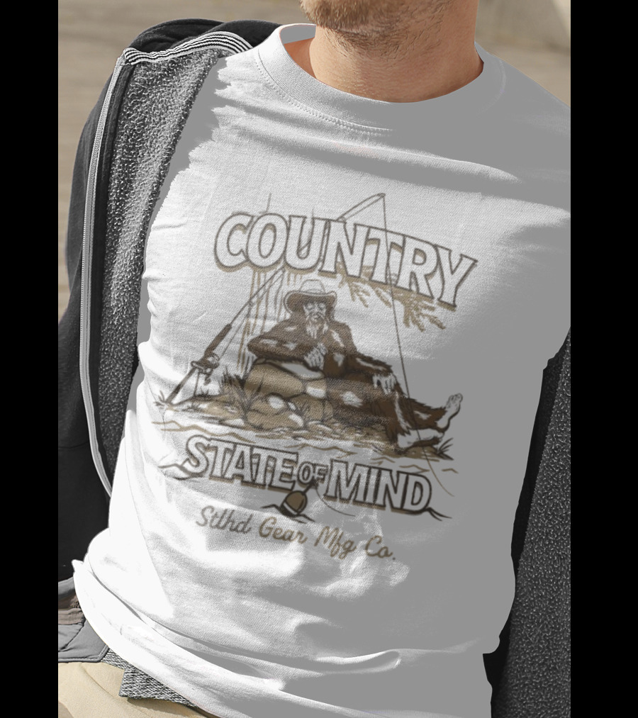 Country State Of Mind Stlhd Gear Mfg Co Fishing T-Shirt