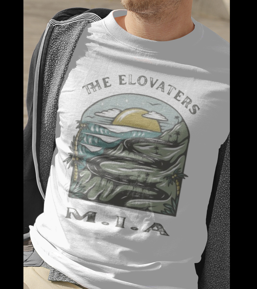 The Elovaters MIA Beach Road Sunset Illustration T-Shirt