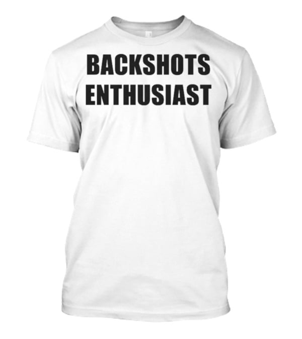 Backshots Enthusiast Statement Typography Bold Text T-Shirt