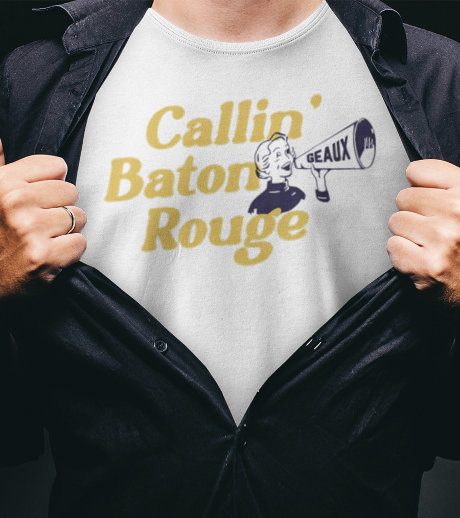 Callin’ Baton Rouge Geaux Megaphone Icon T-Shirt