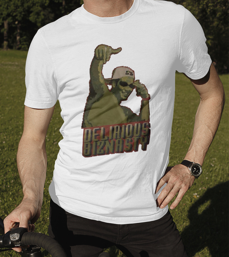 Delirious Biznasty Graphic With Man In Sunglasses And Cap T-Shirt
