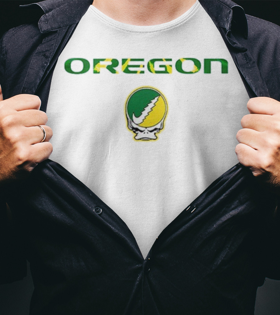 Grateful Dead Oregon Skull Flash Ducks T-Shirt