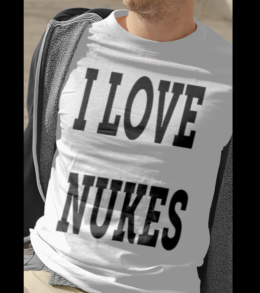 I Love Nukes DJ Smokey Retro Vibe T-Shirt