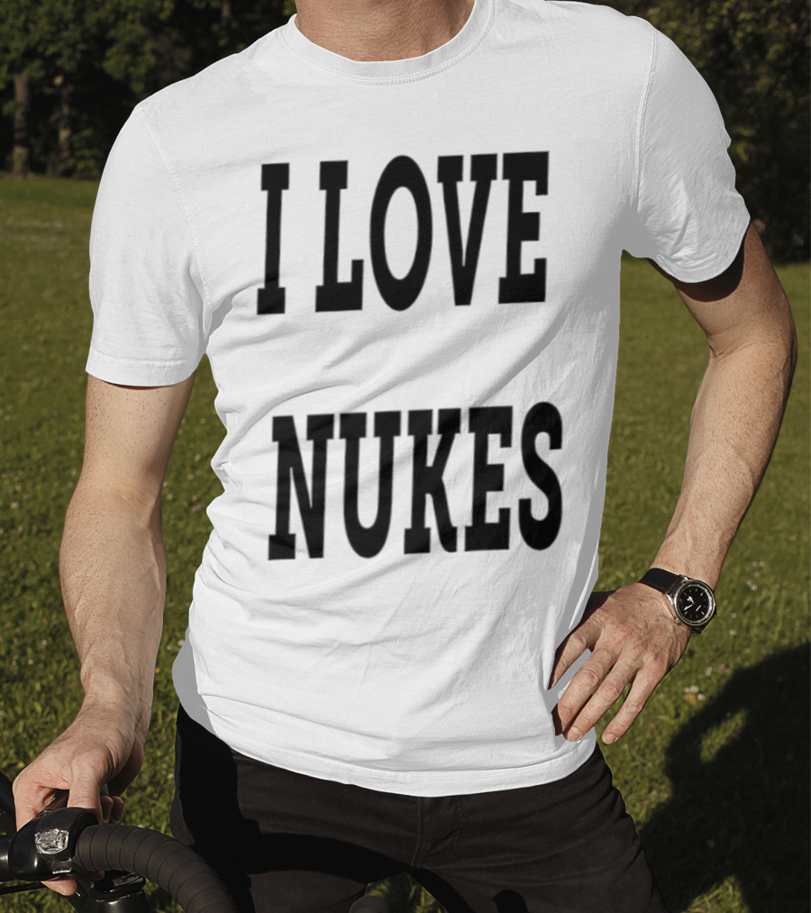 I Love Nukes DJ Smokey Retro Vibe T-Shirt