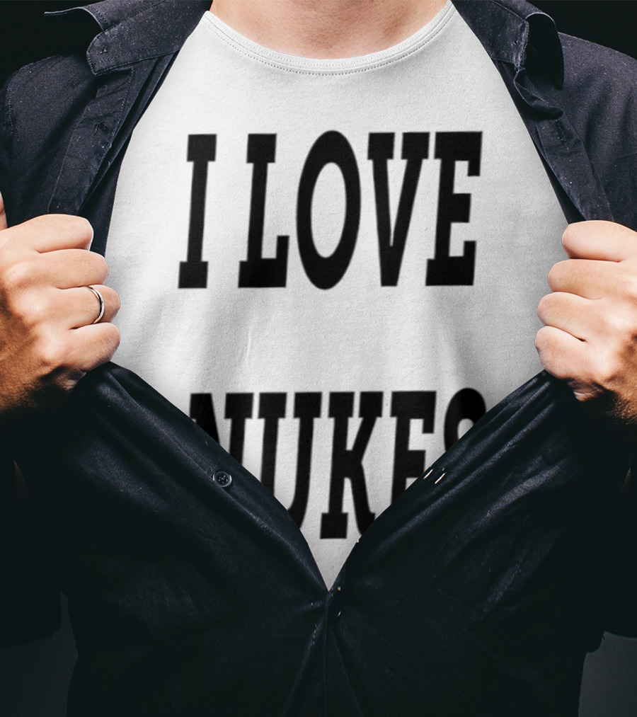 I Love Nukes DJ Smokey Retro Vibe T-Shirt