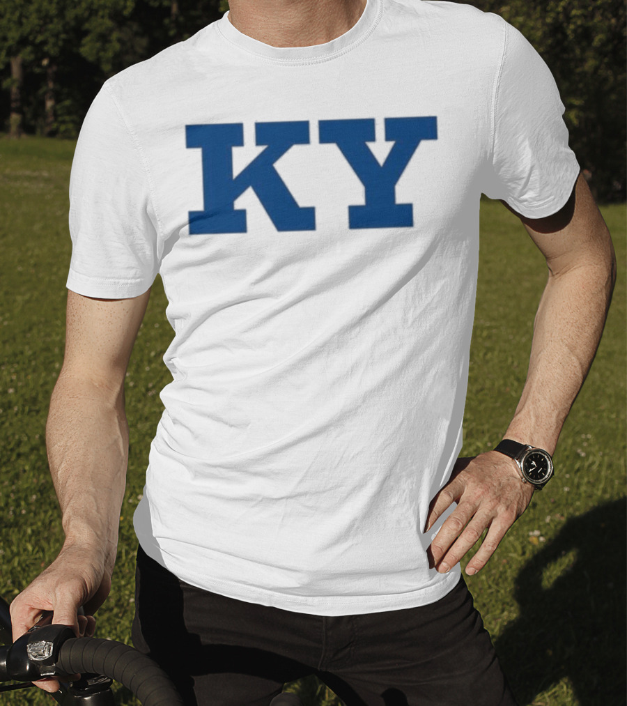 Kentucky KY Bold Blue Letters Iconic State Pride T-Shirt