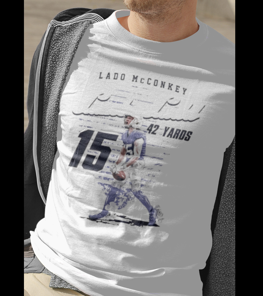 Ladd McConkey Punt Return 42 Yards 15 T-Shirt