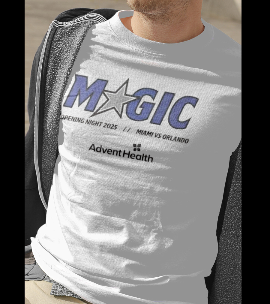 Magic Opening Night 2025 Miami Vs Orlando AdventHealth T-Shirt
