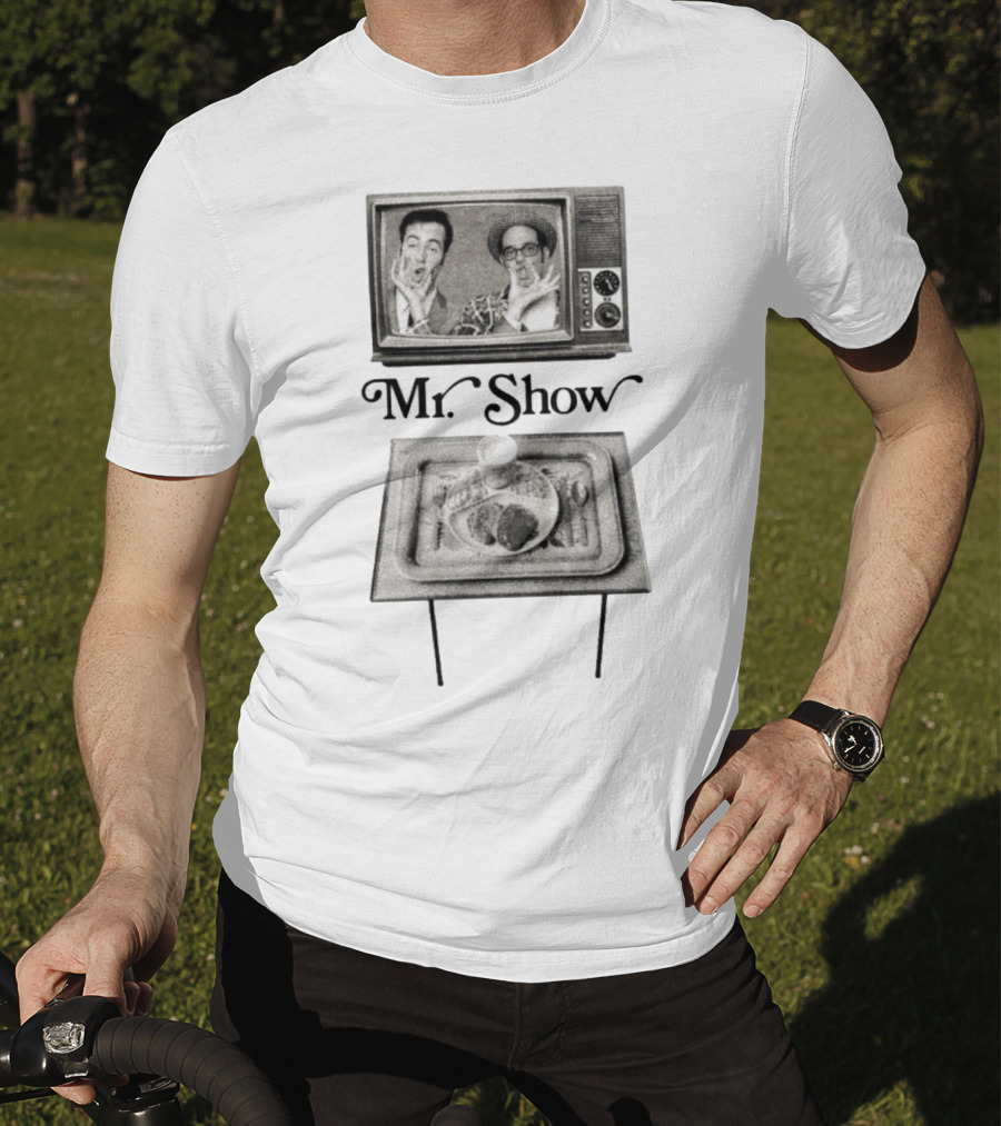 Mr. Show Vintage TV Dinner Tray Illustration T-Shirt