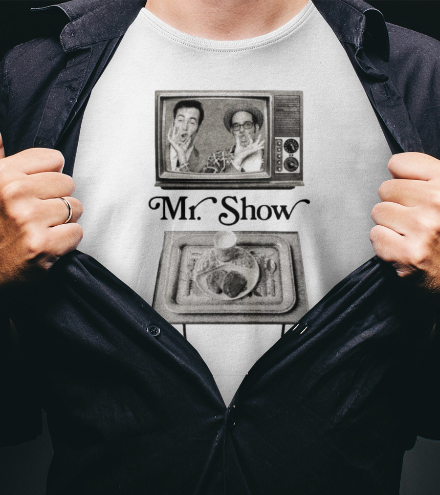 Mr. Show Vintage TV Dinner Tray Illustration T-Shirt