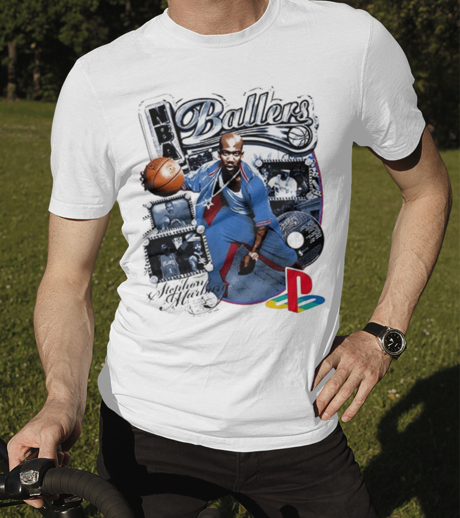 NBA Ballers Stephon Marbury PS2 Experience Fantasy Lifestyle Of An NBA Superstar T-Shirt