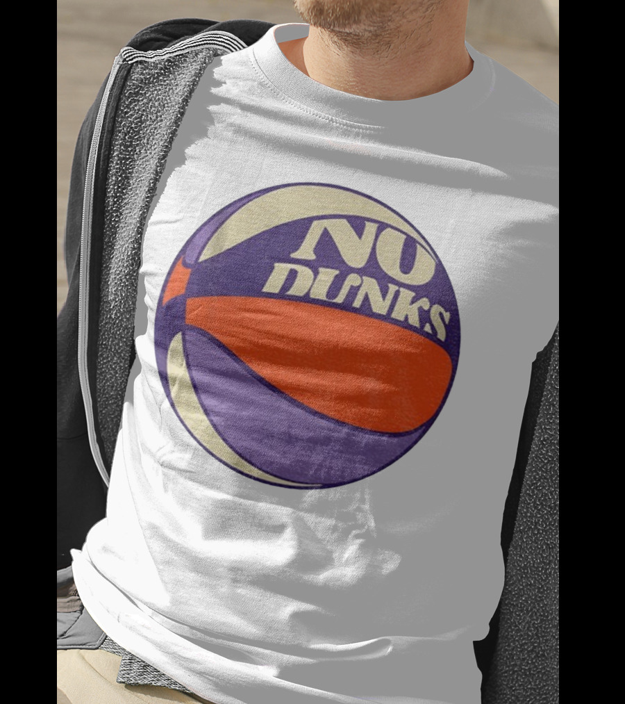 No Dunks Retro Style Basketball NBA Vintage Sports Aesthetic T-Shirt