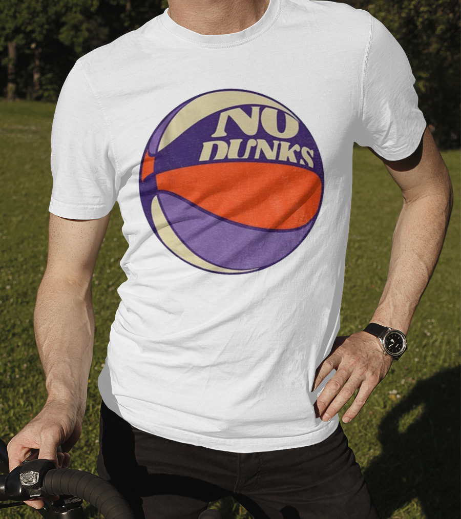No Dunks Retro Style Basketball NBA Vintage Sports Aesthetic T-Shirt