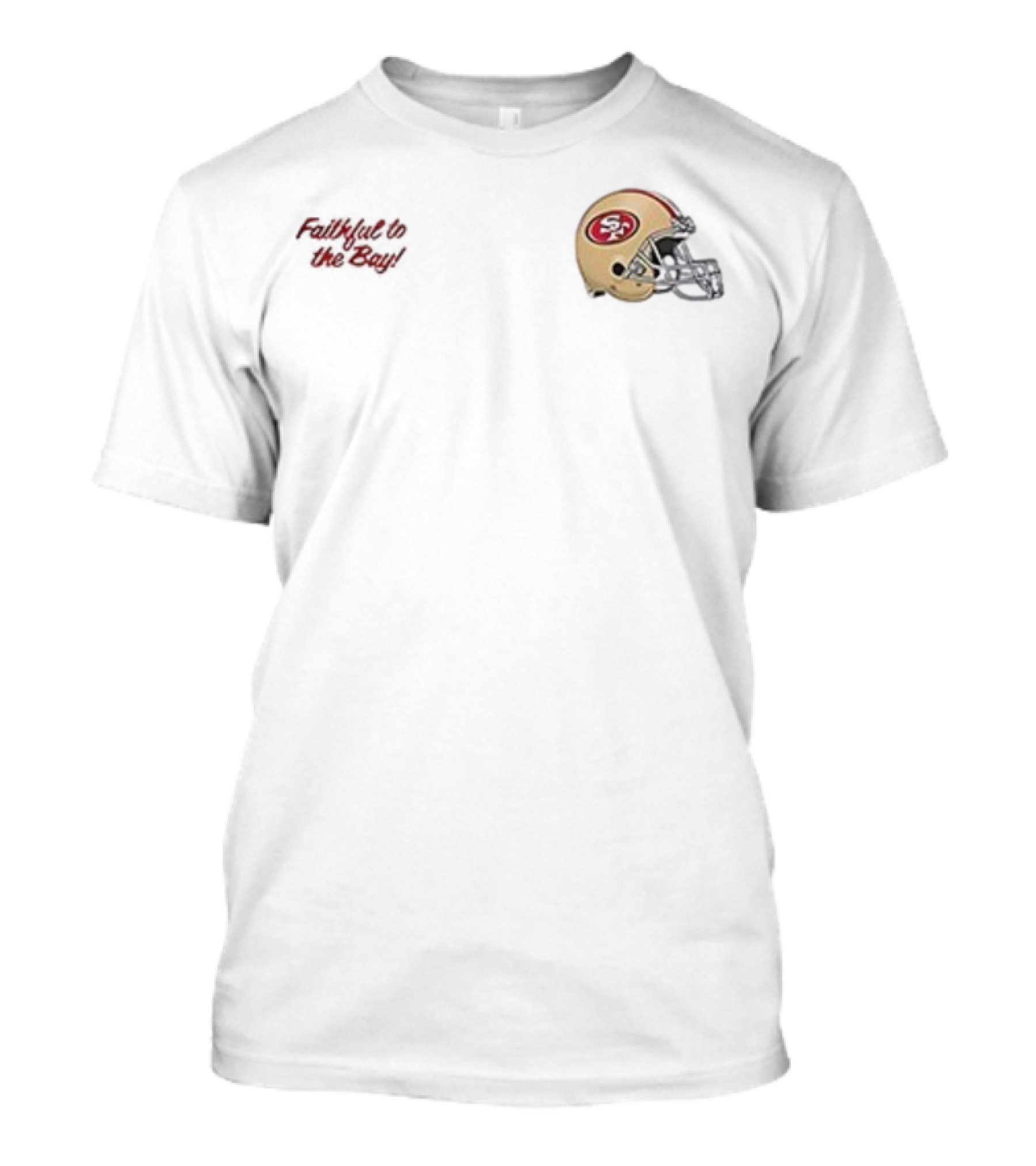 Faithful To The Bay San Francisco 49ers Helmet Fred Warner T-Shirt