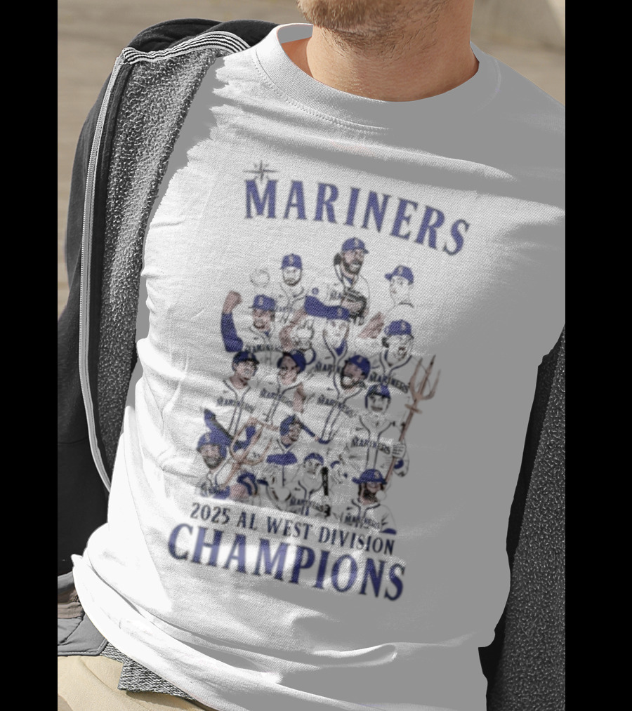Mariners 2025 AL West Division Champions T-Shirt