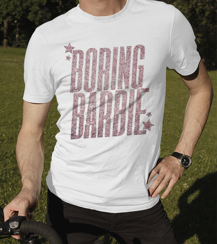 Boring Barbie Bold Red Stars T-Shirt