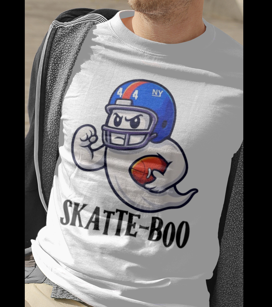 New York Giants Skatte-Boo Ghost Halloween Football Spirit T-Shirt