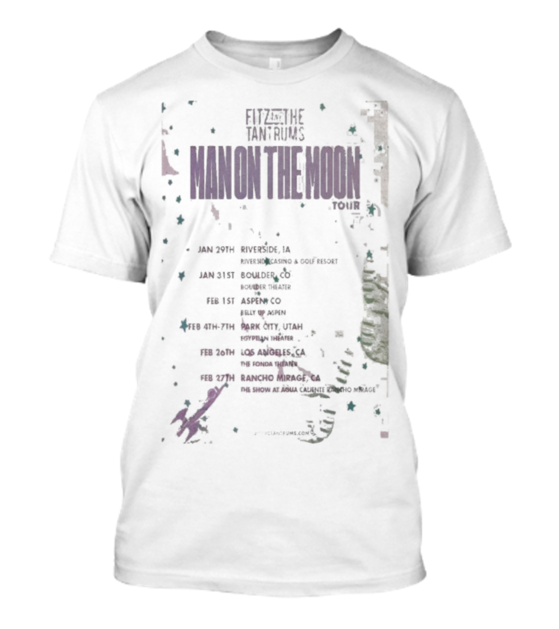 Fitz And The Tantrums Man On The Moon Tour 2026 Summer Dates Featuring Special Guest Locations T-Shirt